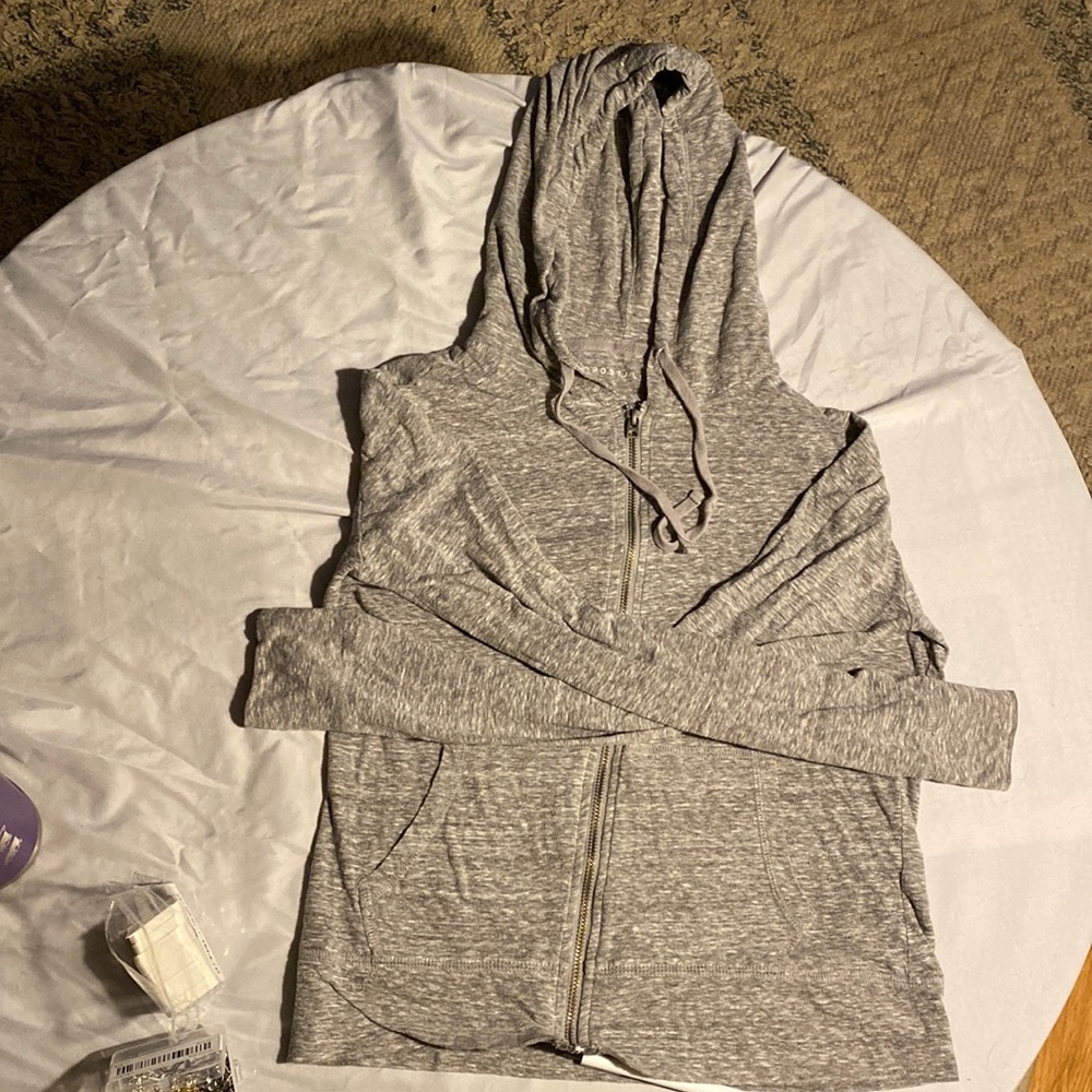 Aeropostale thin zip up hoodie, size large